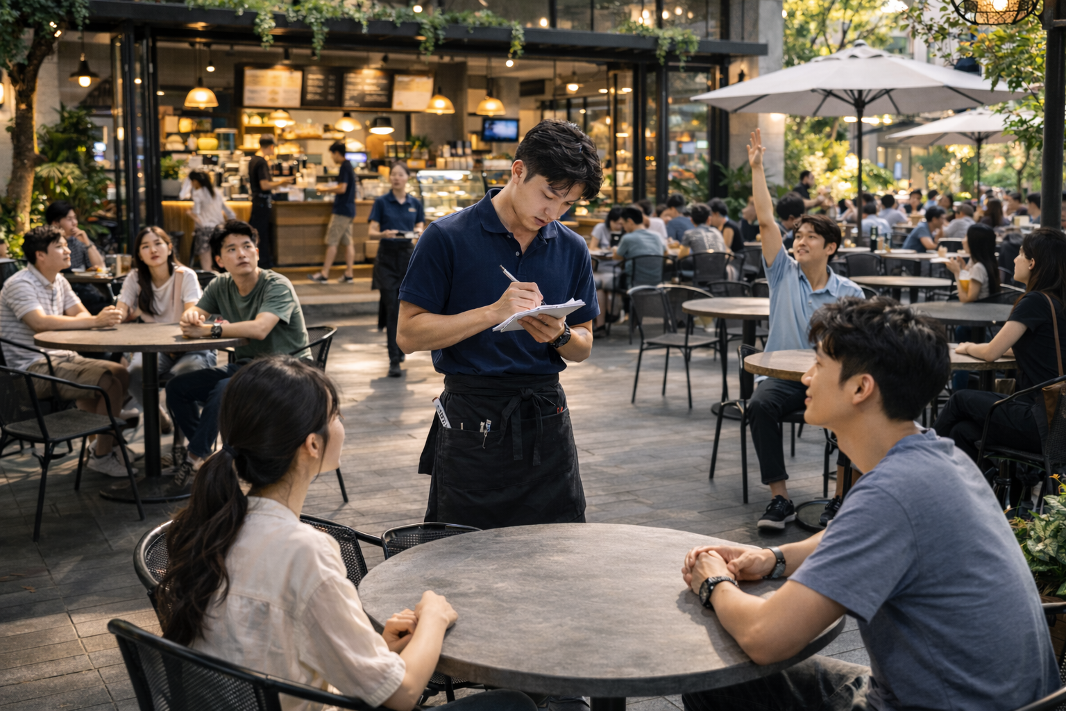 Nhân viên order khó khăn xử lý thủ công trong giờ cao điểm