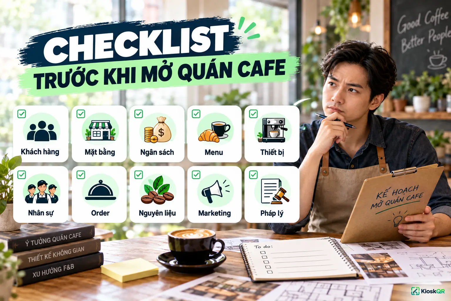 Checklist phòng tránh rủi ro khi mở quán cafe
