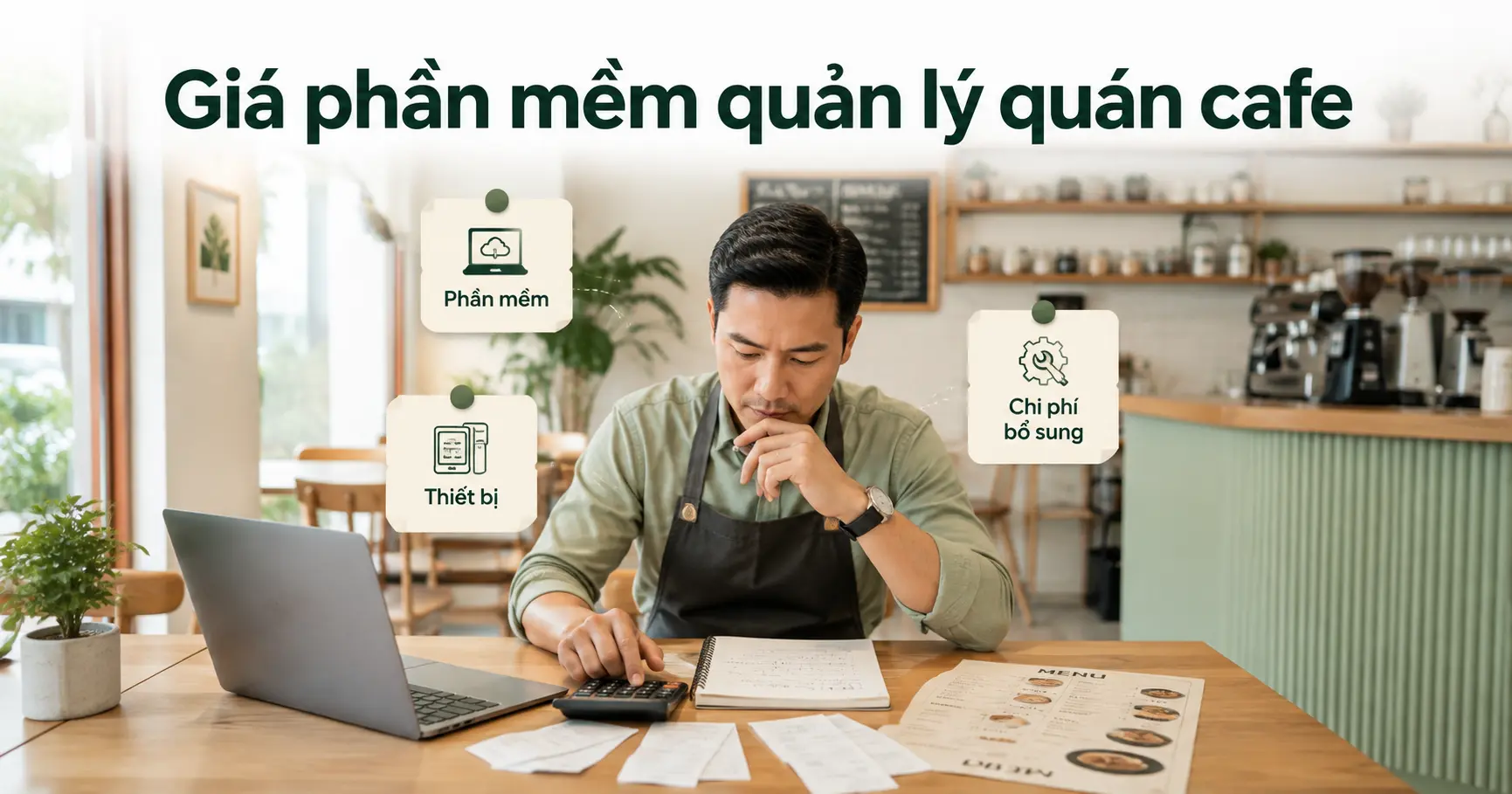 Giá phần mềm quản lý quán cafe năm 2026 và các khoản cần tính trước khi mua