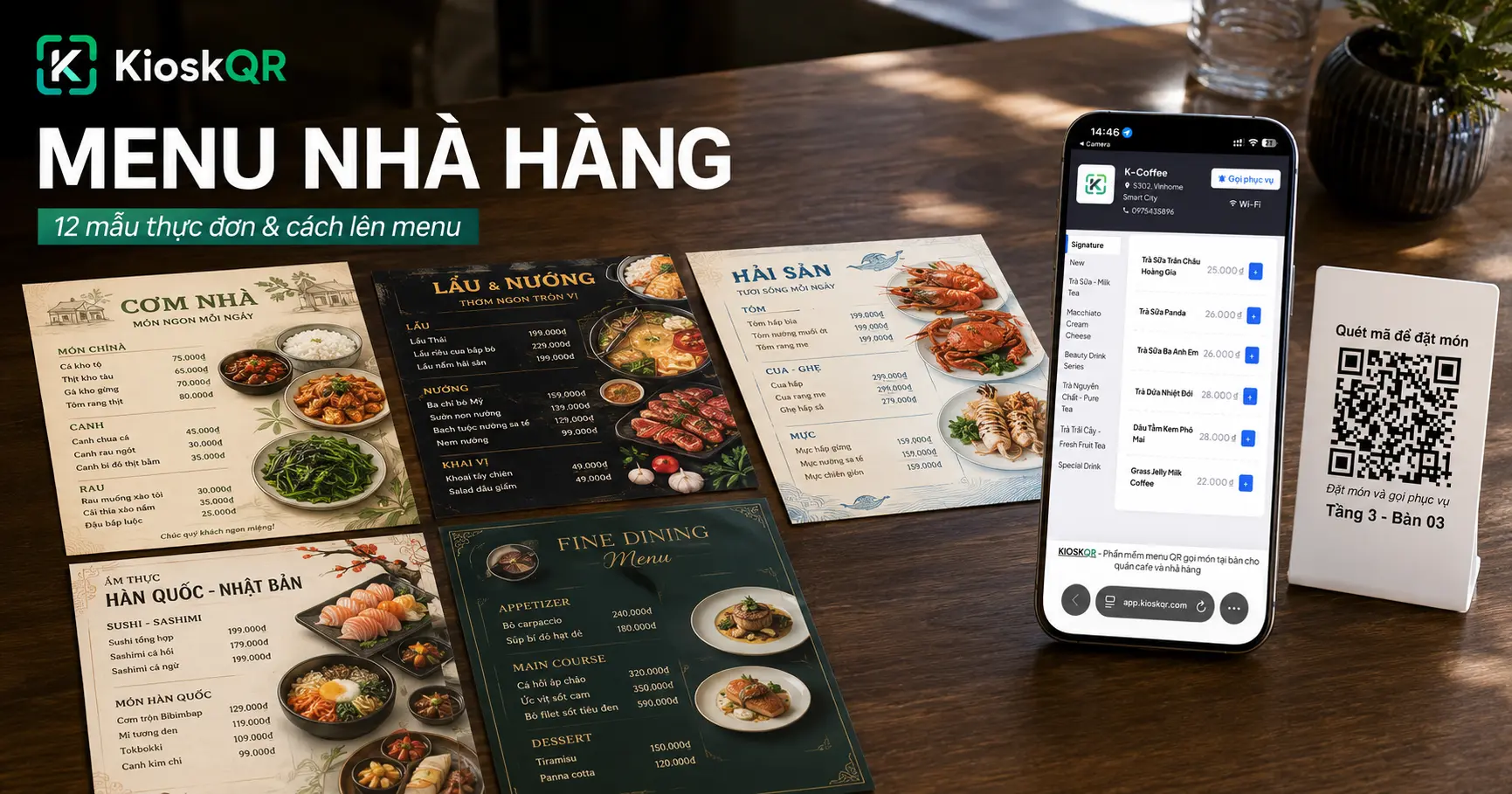 Menu nhà hàng: 12 mẫu thực đơn theo từng mô hình & cách lên menu