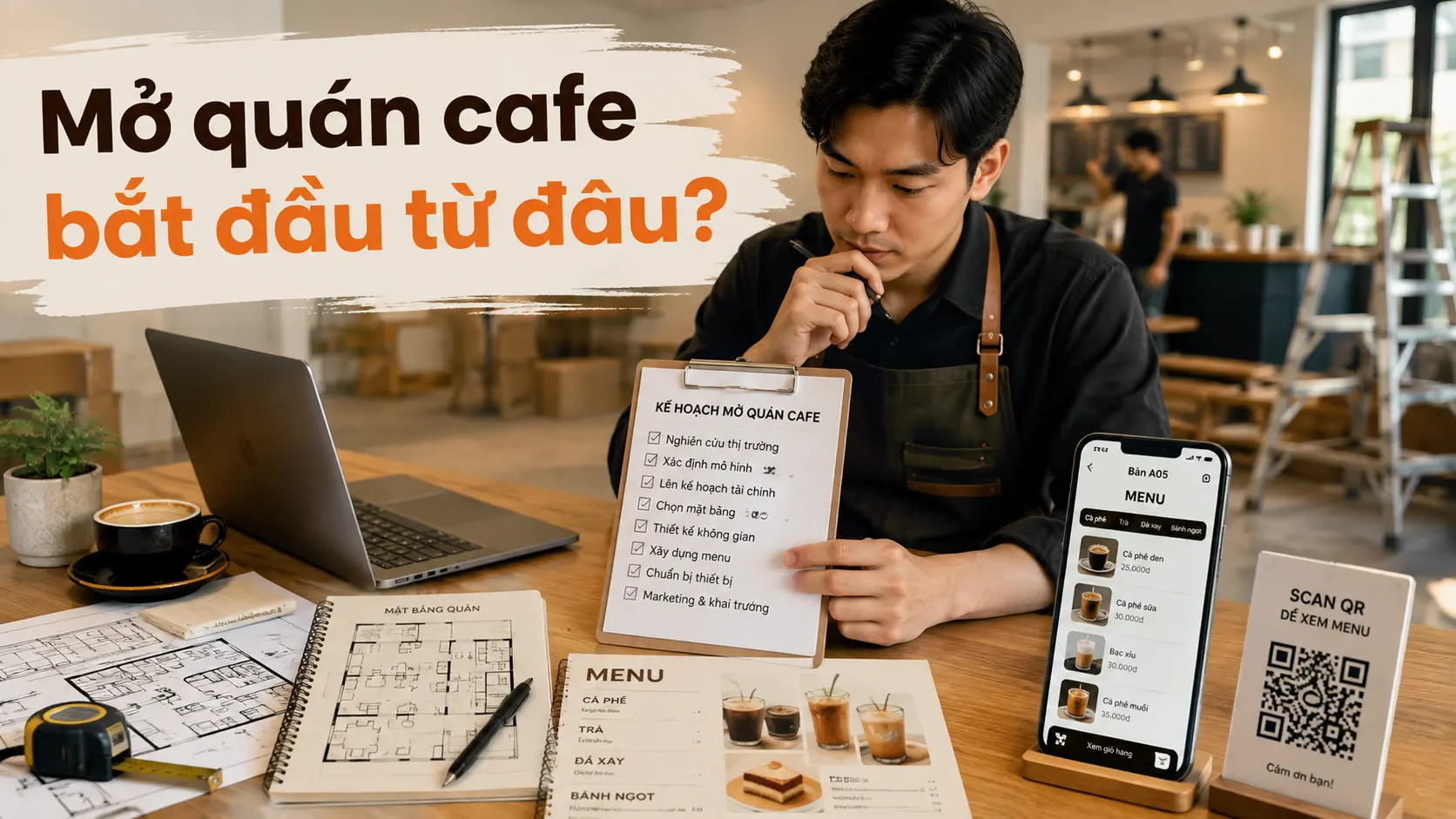 Mở quán cafe bắt đầu từ đâu