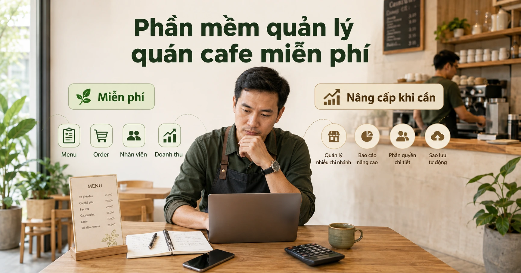 Phần mềm quản lý quán cafe miễn phí có đủ dùng không?